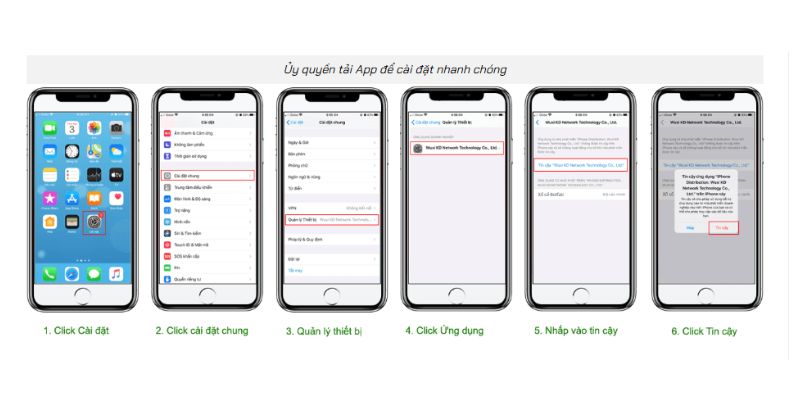 Hướng Dẫn ủy quyền tải app trên điện thoại